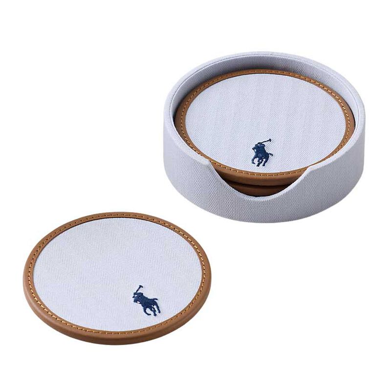 Polo Ralph Lauren Polo Icon Coaster Gift Set - Oxford Blue image number 0